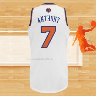 Camiseta New York Knicks Carmelo Anthony NO 7 Blanco