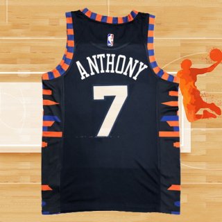 Camiseta New York Knicks Carmelo Anthony NO 7 Ciudad Edition 2019-20 Azul