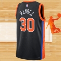 Camiseta New York Knicks Julius Randle NO 30 Ciudad 2022-23 Negro
