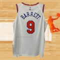 Camiseta New York Knicks RJ Barrett NO 9 Association Autentico Blanco