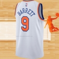 Camiseta New York Knicks RJ Barrett NO 9 Association Blanco