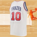 Camiseta New York Knicks Walt Frazier NO 10 Mitchell & Ness Blanco