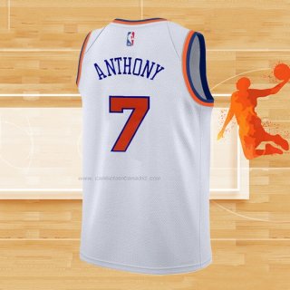 Camiseta Nino New York Knicks Carmelo Anthony NO 7 Association Blanco