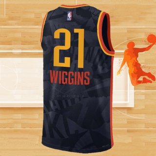 Camiseta Oklahoma City Thunder Aaron Wiggins NO 21 Ciudad 2023-24 Negro