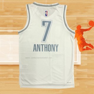 Camiseta Oklahoma City Thunder Carmelo Anthony NO 7 Ciudad 2021-22 Blanco