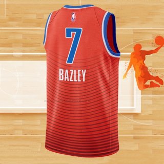 Camiseta Oklahoma City Thunder Darius Bazley NO 7 Statement 2021 Naranja