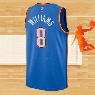 Camiseta Oklahoma City Thunder Jalen Williams NO 8 Icon Azul