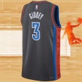 Camiseta Oklahoma City Thunder Josh Giddey NO 3 Ciudad 2022-23 Gris