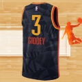 Camiseta Oklahoma City Thunder Josh Giddey NO 3 Ciudad 2023-24 Negro