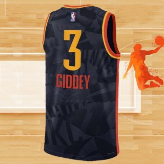 Camiseta Oklahoma City Thunder Josh Giddey NO 3 Ciudad 2023-24 Negro