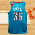 Camiseta Oklahoma City Thunder Kevin Durant NO 35 Ciudad 2018-19 Azul