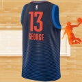 Camiseta Oklahoma City Thunder Paul George NO 13 Statement Azul