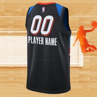Camiseta Oklahoma City Thunder Personalizada Ciudad 2021 Negro