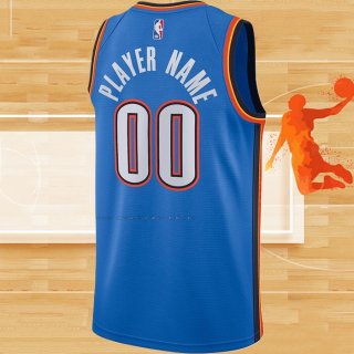 Camiseta Oklahoma City Thunder Personalizada Icon Azul