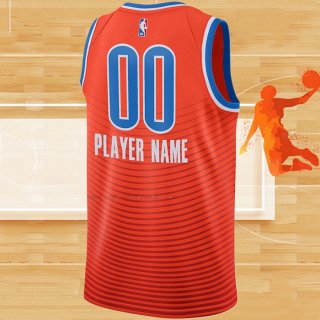 Camiseta Oklahoma City Thunder Personalizada Statement Naranja