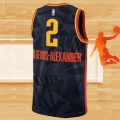 Camiseta Oklahoma City Thunder Shai-Gilgeous Alexander NO 2 Ciudad 2023-24 Negro