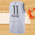 Camiseta Oklahoma City Thunder Theo Maledon NO 11 Ciudad 2021-22 Blanco