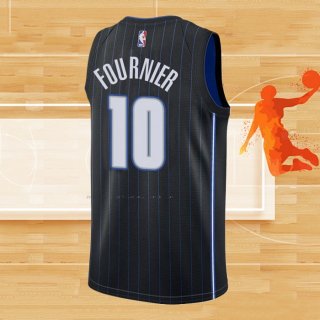 Camiseta Orlando Magic Evan Fournier NO 10 Statement Negro