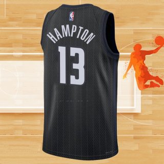 Camiseta Orlando Magic R.J. Hampton NO 13 Ciudad 2022-23 Negro