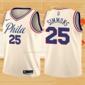 Camiseta Nino Philadelphia 76ers Ben Simmons NO 25 Ciudad Crema