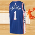 Camiseta Nino Philadelphia 76ers James Harden NO 1 Icon Azul