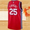 Camiseta Philadelphia 76ers Ben Simmons NO 25 Statement 2020-21 Rojo