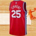 Camiseta Philadelphia 76ers Ben Simmons NO 25 Statement Rojo