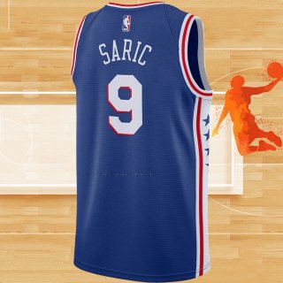 Camiseta Philadelphia 76ers Dario Saric NO 9 Icon Azul