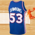 Camiseta Philadelphia 76ers Darryl Dawkins NO 53 Mitchell & Ness 1976-77 Azul