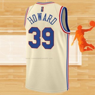 Camiseta Philadelphia 76ers Dwight Howard NO 39 Earned 2020-21 Crema