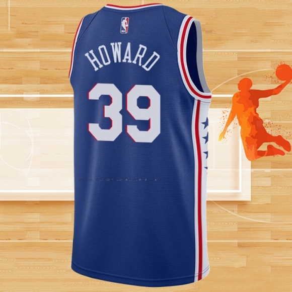 Camiseta Philadelphia 76ers Dwight Howard NO 39 Icon Azul