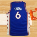 Camiseta Philadelphia 76ers Julius Erving NO 6 Mitchell & Ness 1982-83 Azul
