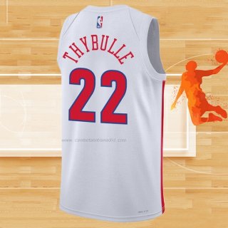 Camiseta Philadelphia 76ers Matisse Thybulle NO 22 Ciudad 2022-23 Blanco