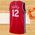 Camiseta Philadelphia 76ers Tobias Harris NO 12 Statement Rojo