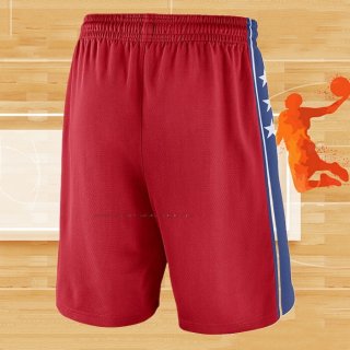 Pantalone Philadelphia 76ers 2017-18 Rojo