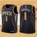 Camiseta Nino Phoenix Suns Devin Booker NO 1 Statement 2017-18 Negro
