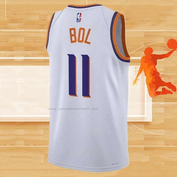 Camiseta Phoenix Suns Bol Bol NO 11 Association 2023-24 Blanco