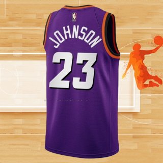 Camiseta Phoenix Suns Cameron Johnson NO 23 Classic 2022-23 Violeta
