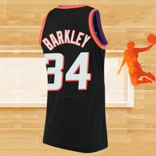 Camiseta Phoenix Suns Charles Barkley NO 34 Mitchell & Ness 1992-93 Negro