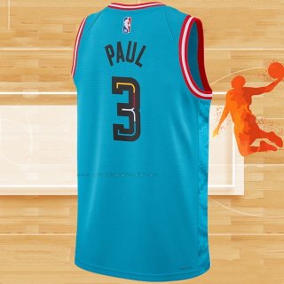 Camiseta Phoenix Suns Chris Paul NO 3 Ciudad 2022-23 Azul
