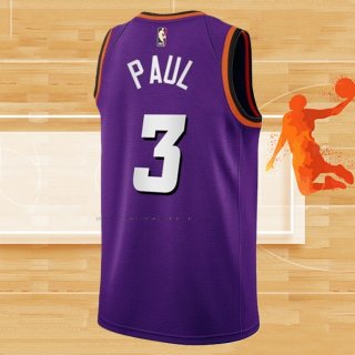 Camiseta Phoenix Suns Chris Paul NO 3 Classic 2022-23 Violeta