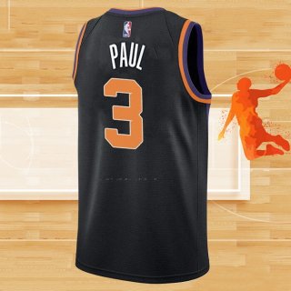 Camiseta Phoenix Suns Chris Paul NO 3 Statement 2021 Negro