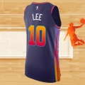 Camiseta Phoenix Suns Damion Lee NO 10 Ciudad Autentico 2023-24 Violeta