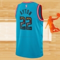 Camiseta Phoenix Suns Deandre Ayton NO 22 Ciudad 2022-23 Azul