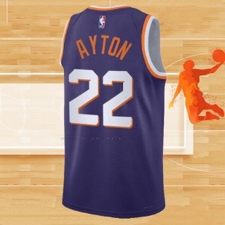 Camiseta Phoenix Suns Deandre Ayton NO 22 Icon 2023-24 Violeta