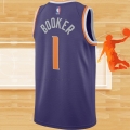 Camiseta Phoenix Suns Devin Booker NO 1 Icon 2020-21 Violeta