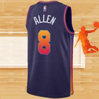 Camiseta Phoenix Suns Grayson Allen NO 8 Ciudad 2023-24 Violeta