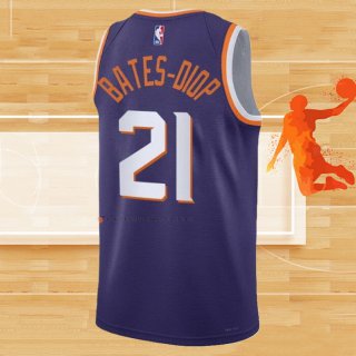 Camiseta Phoenix Suns Keita Bates-Diop NO 21 Icon 2023-24 Violeta