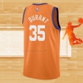 Camiseta Phoenix Suns Kevin Durant NO 35 Statement 2021 Naranja