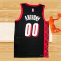 Camiseta Portland Trail Blazers Carmelo Anthony NO 00 Ciudad 2021-22 Negro